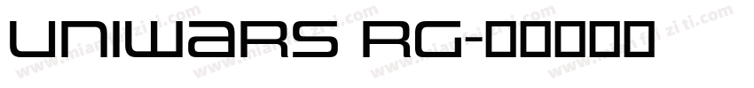 Uniwars RG字体转换